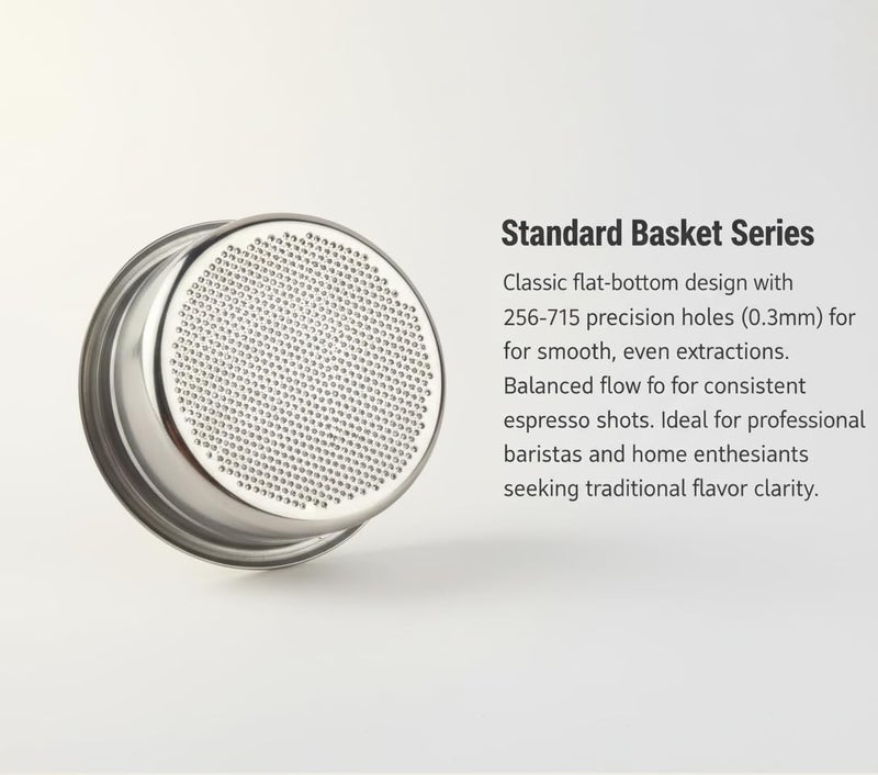 Chengtech Espresso Accessories, 22g Standard Espresso Basket – 58mm Flat Bottom Precision Filter, Balanced Flow Design for Large Dose Double Shots - Image 1